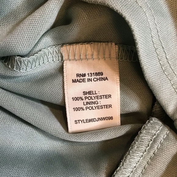 Babydoll Dress Lg Floral Long Sleeve Green Milkmaid Tiered Ruffle Crepe Mini - Picture 7 of 10